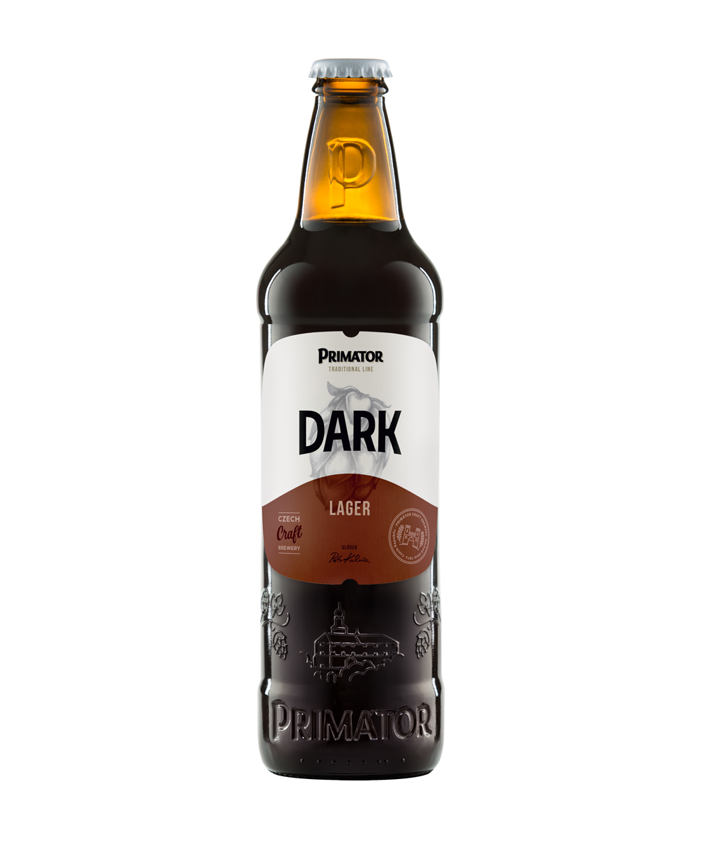 láhvové pivo tmavý ležák PRIMÁTOR DARK